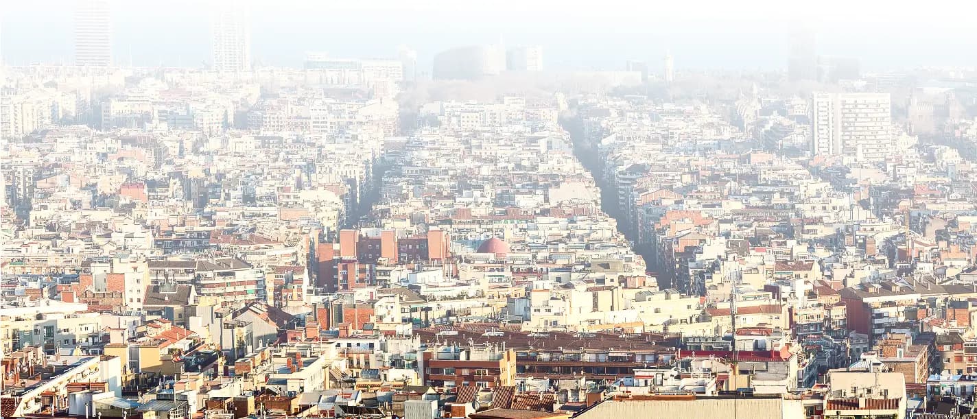 Vista del barrio de Gràcia, Barcelona